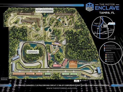 The motor enclave - The Motor Enclave is the premier developer of experiential motorsports venues in North America. Our 200-acre development in Tampa, Florida, includes a 1.6-mile Hermann Tilke-designed driving ...